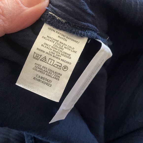 Ann Taylor Loft Navy Maxi Dress L - Picture 5 of 5